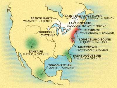 Map of the continent